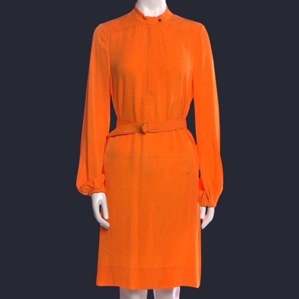 Vintage Dianne von furstenberg silk orange Dress